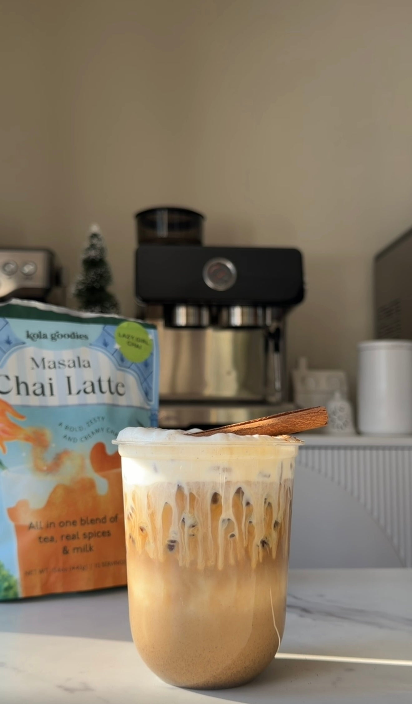 kola goodies cinnamon dirty chai latte