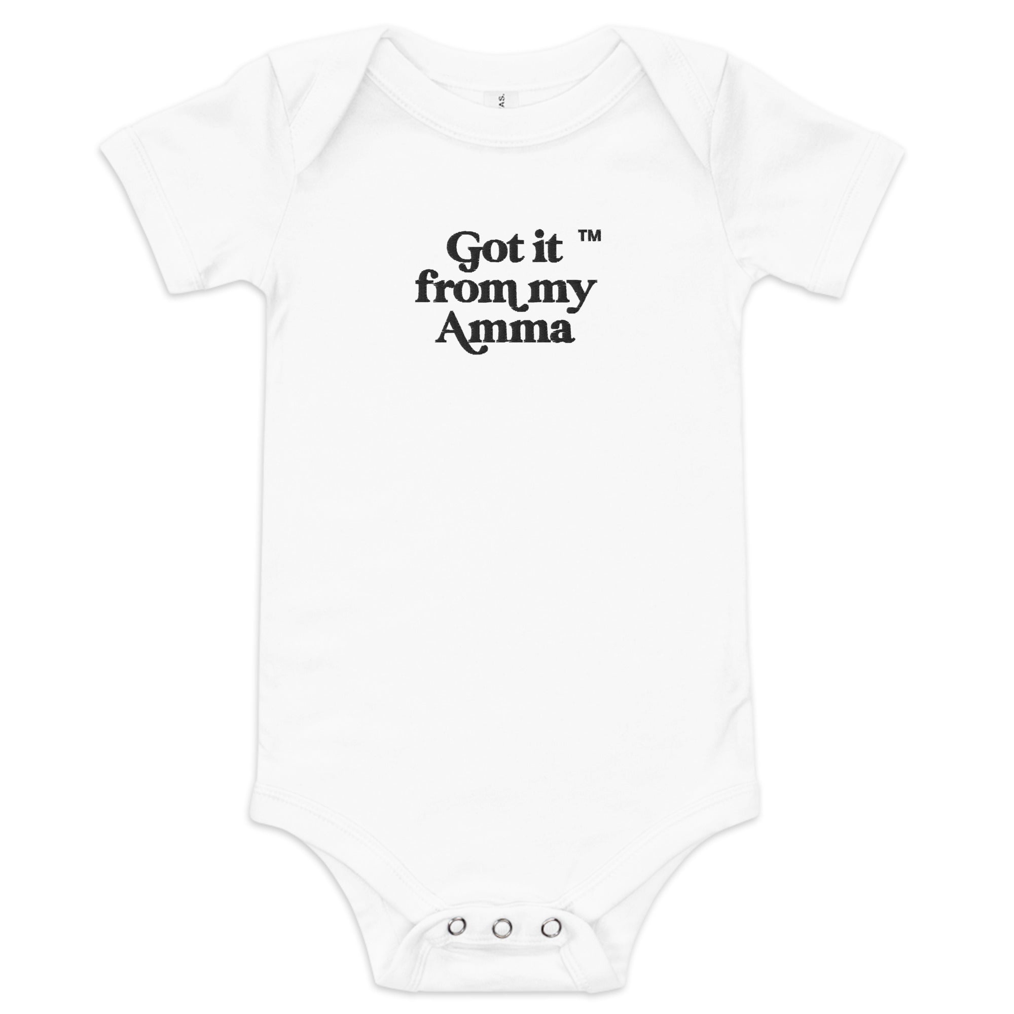 Got it from my Amma™ Embroidered Onesie (white)