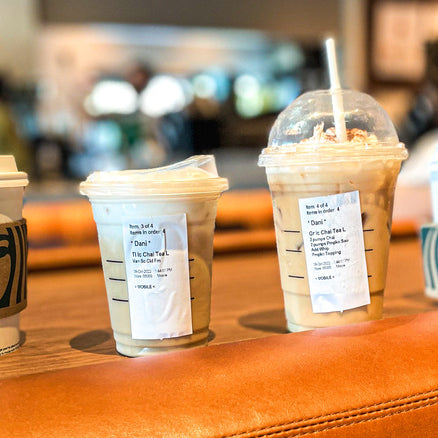 starbucks chai in the store: hot and cold