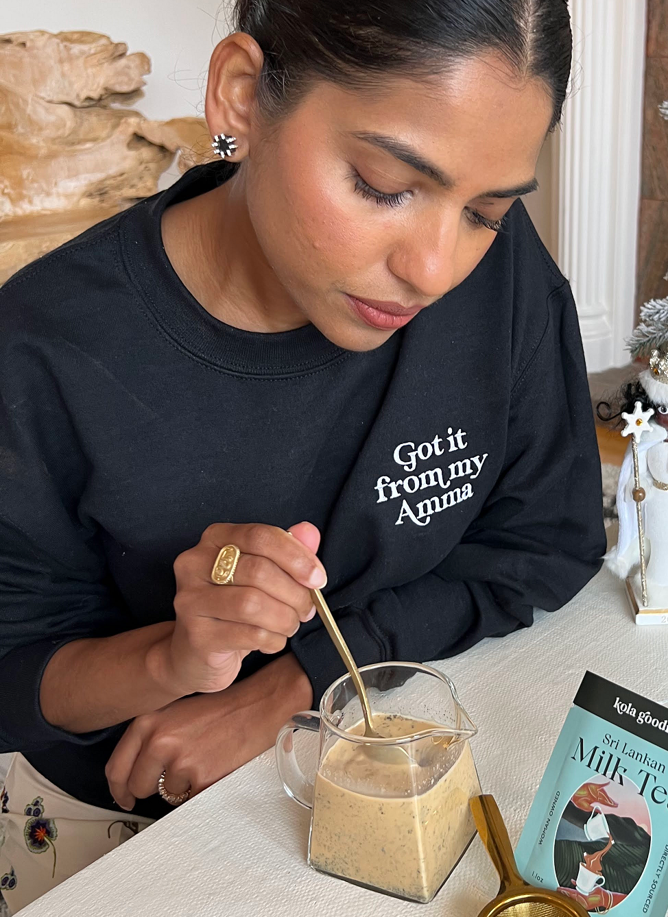 Got it from my Amma™ Embroidered Sweatshirt (black)