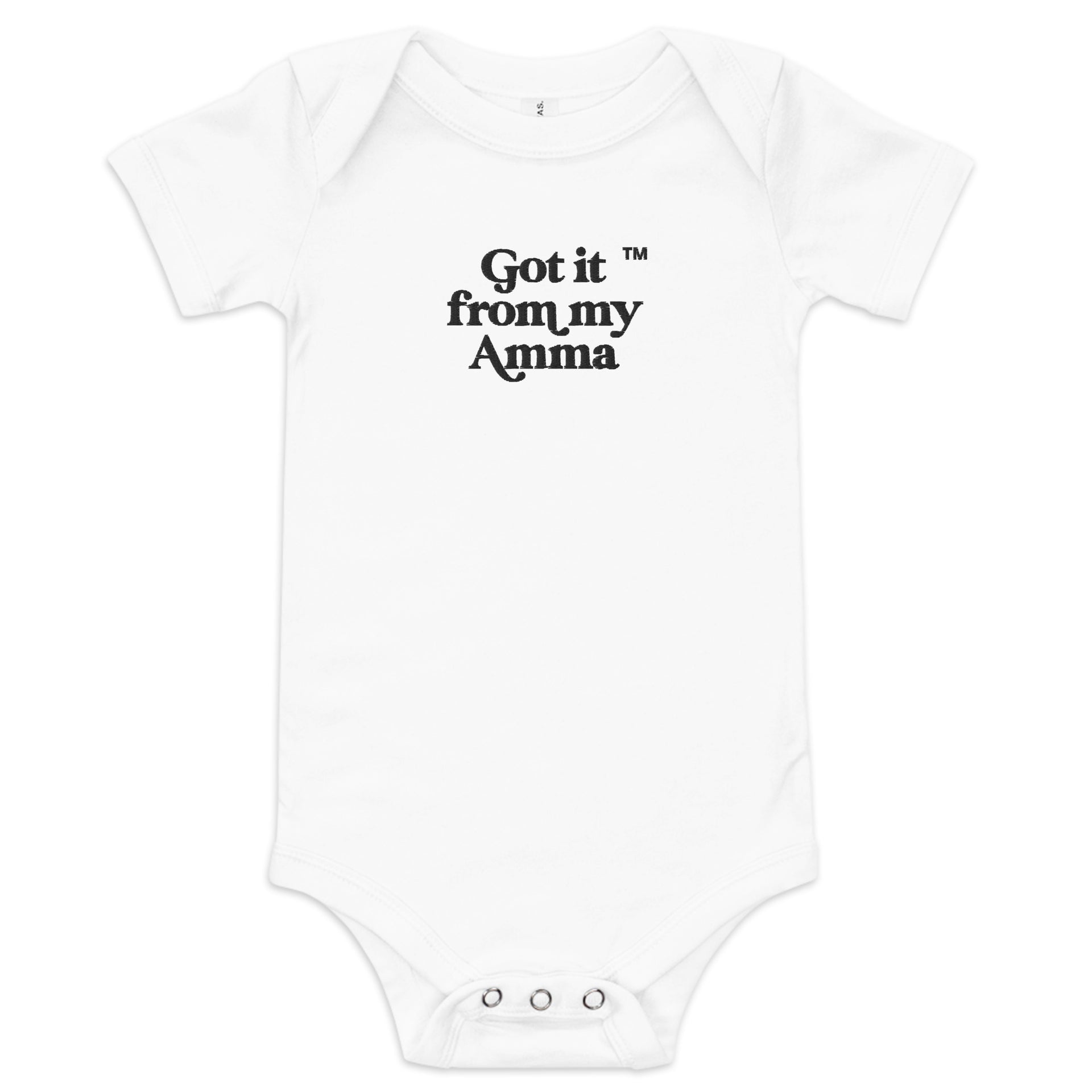 Got it from my Amma™ Embroidered Onesie (white)
